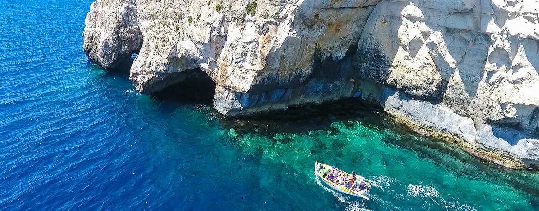 Blue Grotto tekne gezisi