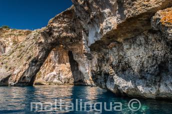 Blue Grotto, Malta'da bir deniz kemeri