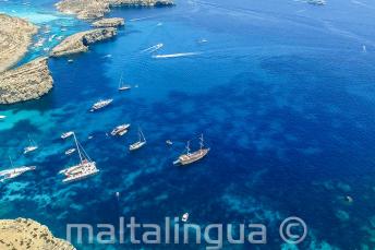 Comino'ya yaptigimiz okul gezimizden bir fotograf